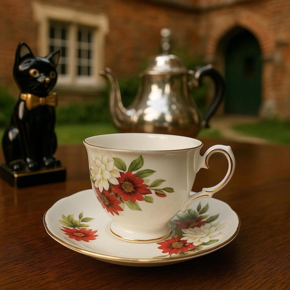 Gainsborough Crown Royal England 1950’s British Rose Cup Saucer